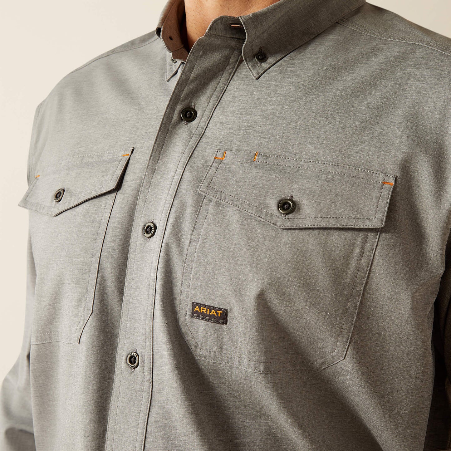Rebar Made Tough VentTEK DuraStretch Work Shirt Ariat Men|Work