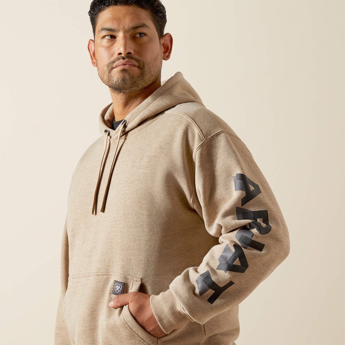 Rebar Lightweight Logo Hoodie Ariat Men|Work