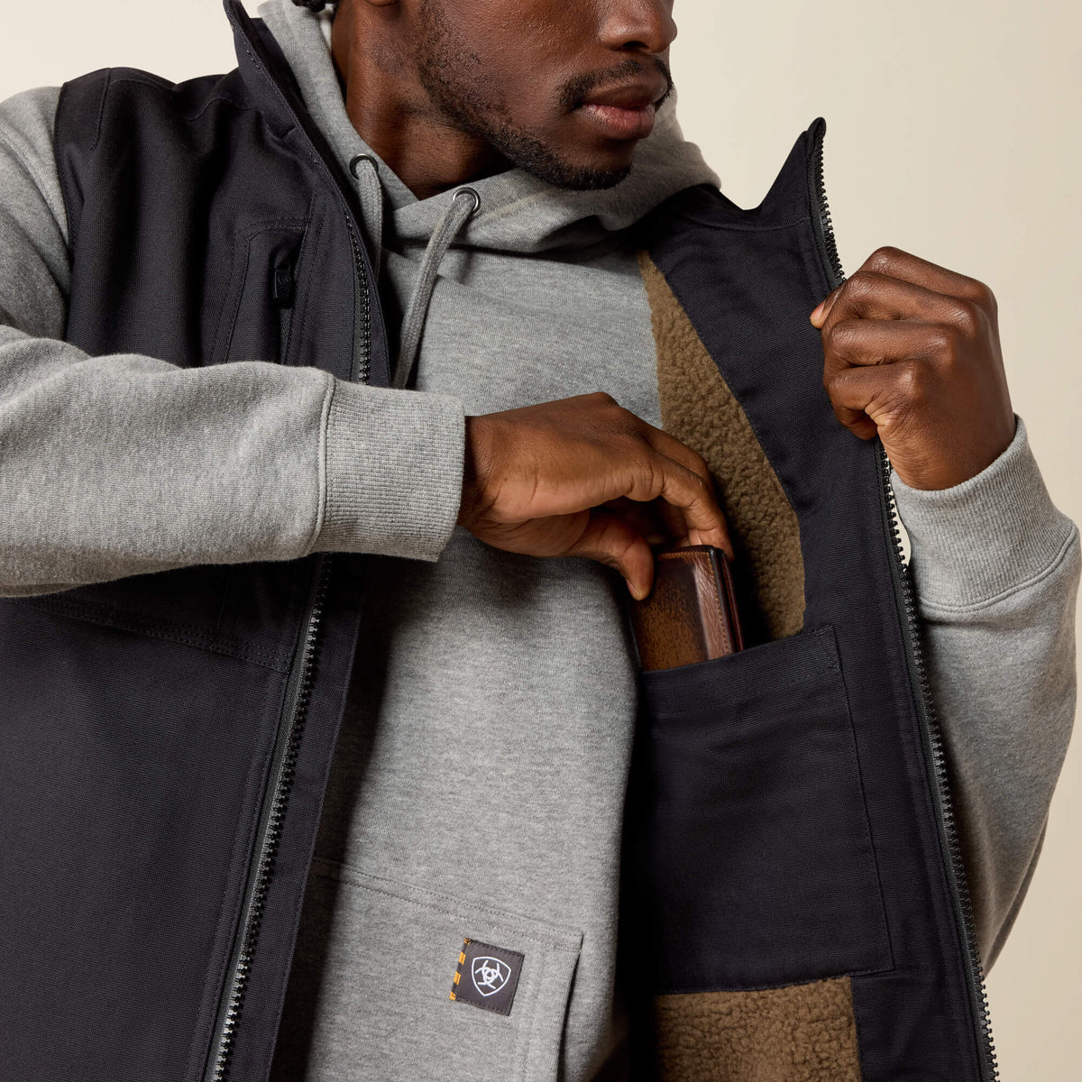 Rebar DuraCanvas Vest Ariat Men|Work
