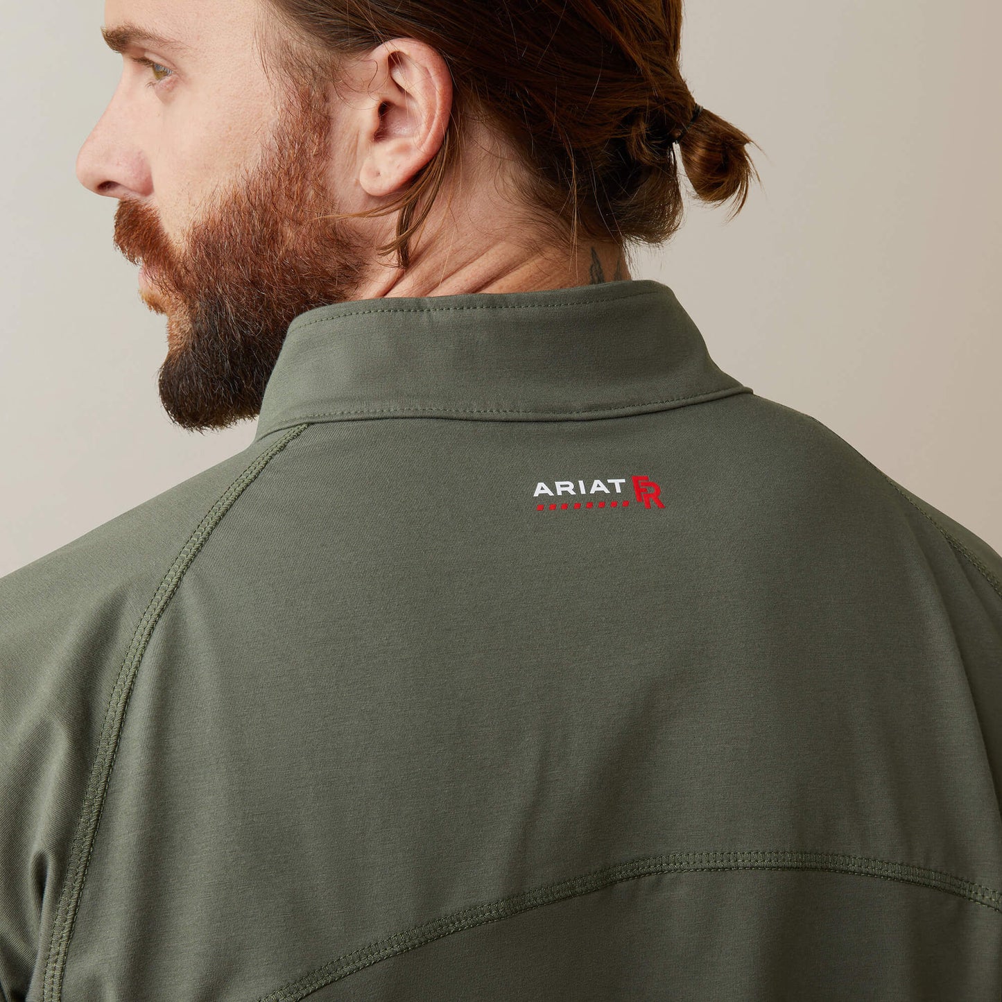 FR Combat Stretch Patriot 1/4 Zip Work Shirt Ariat Men|Work