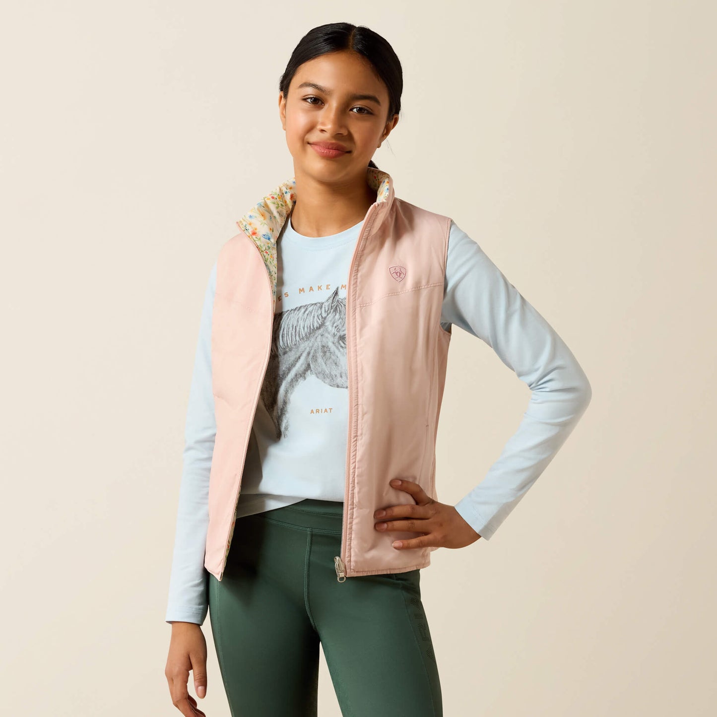 Bella Reversible Insulated Vest Ariat Kids|Sale