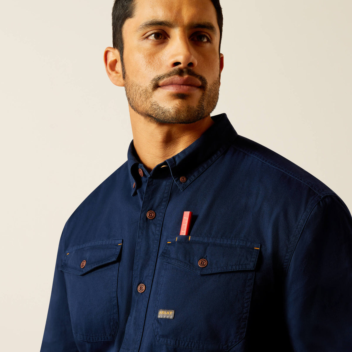 Rebar Washed Twill Work Shirt Ariat Work|Men