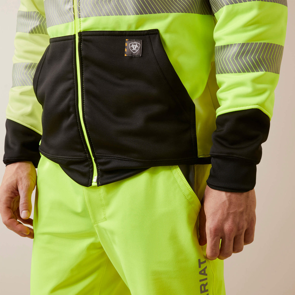Rebar WorkTek Hi-Vis Full Zip Hoodie Ariat Work