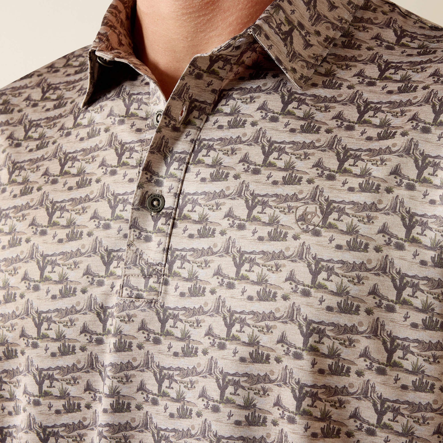 All Over Print Heathered Fitted Polo Ariat Sale