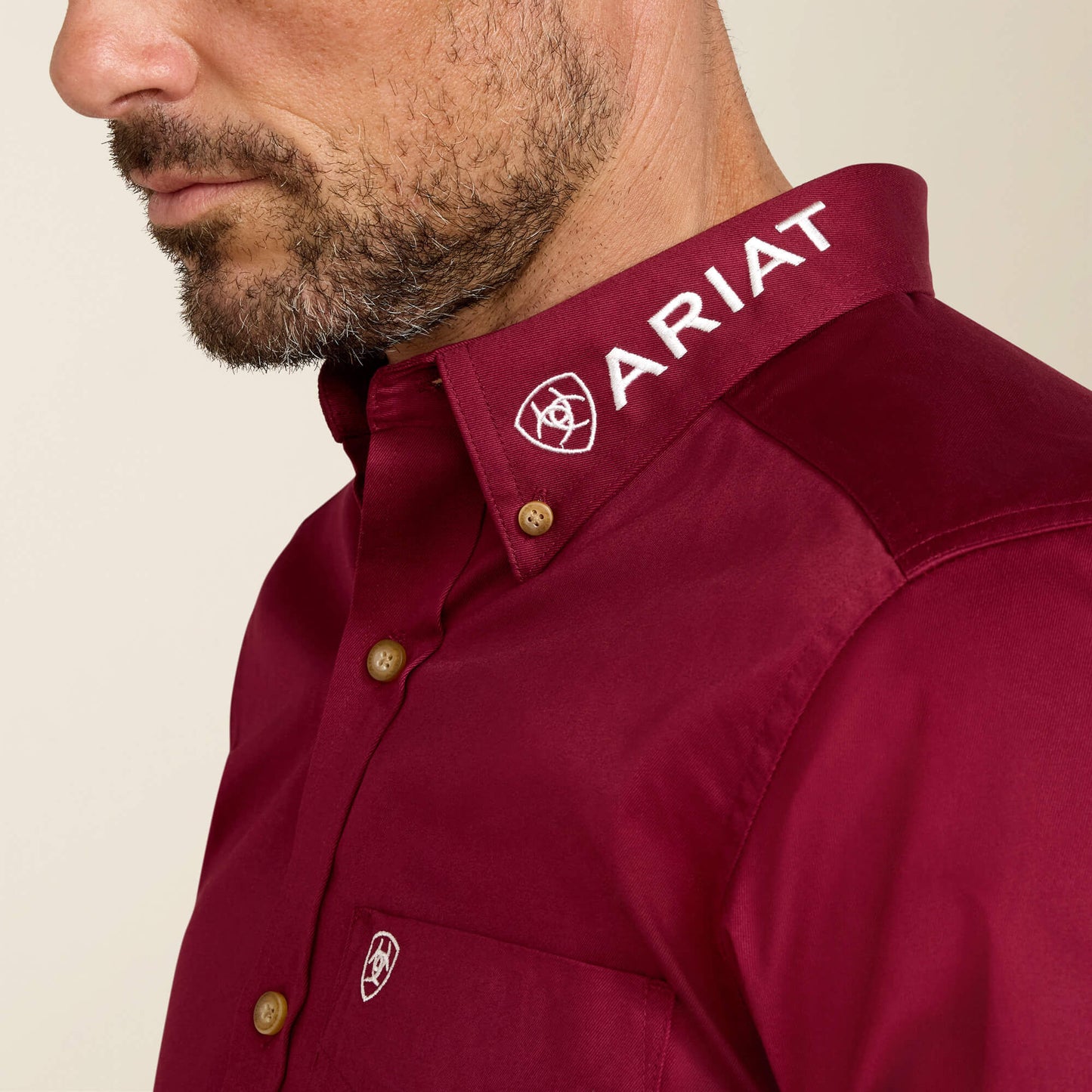 Team Logo Twill Fitted Shirt Ariat Men