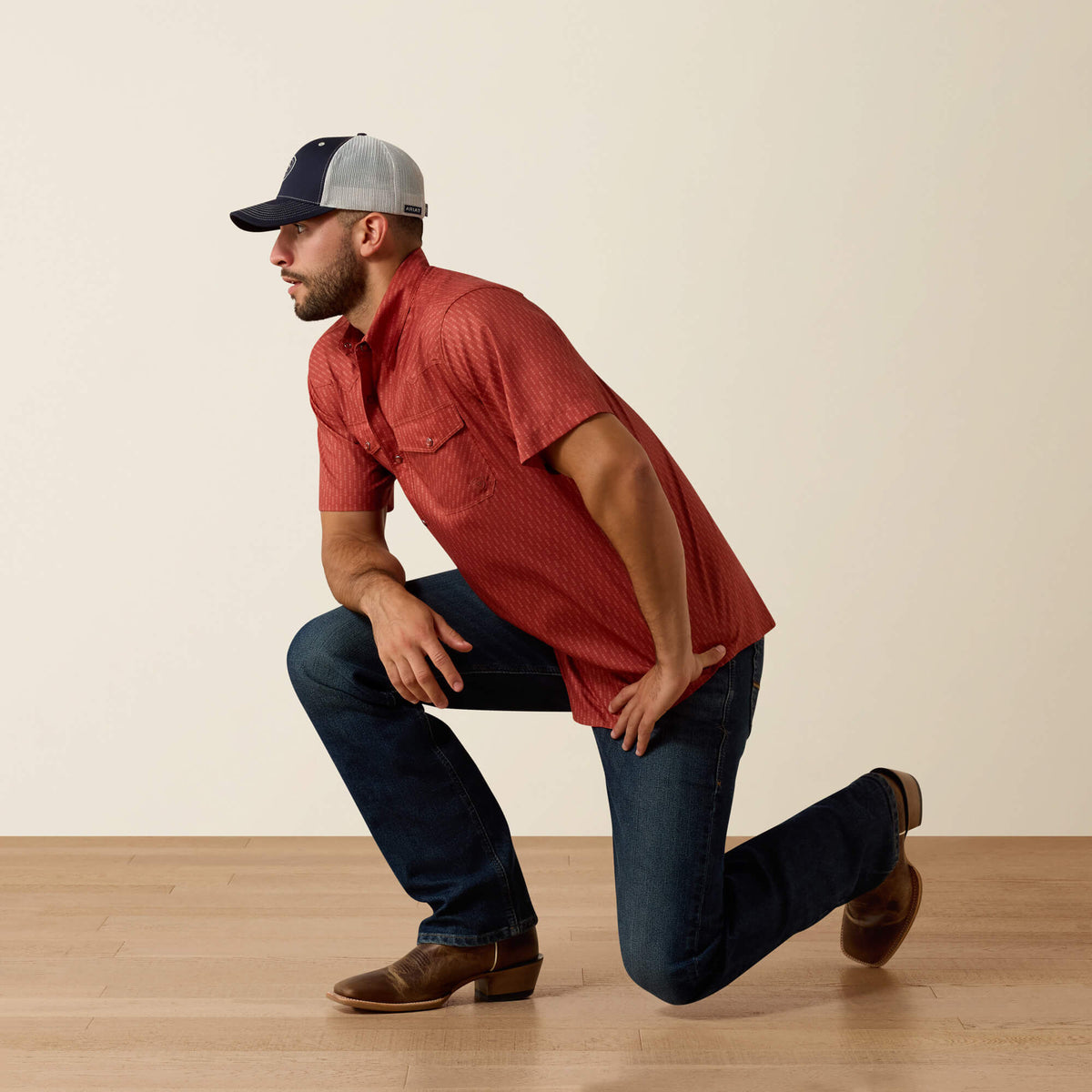 Printed VentTEK Western Fitted Snap Shirt Ariat Men