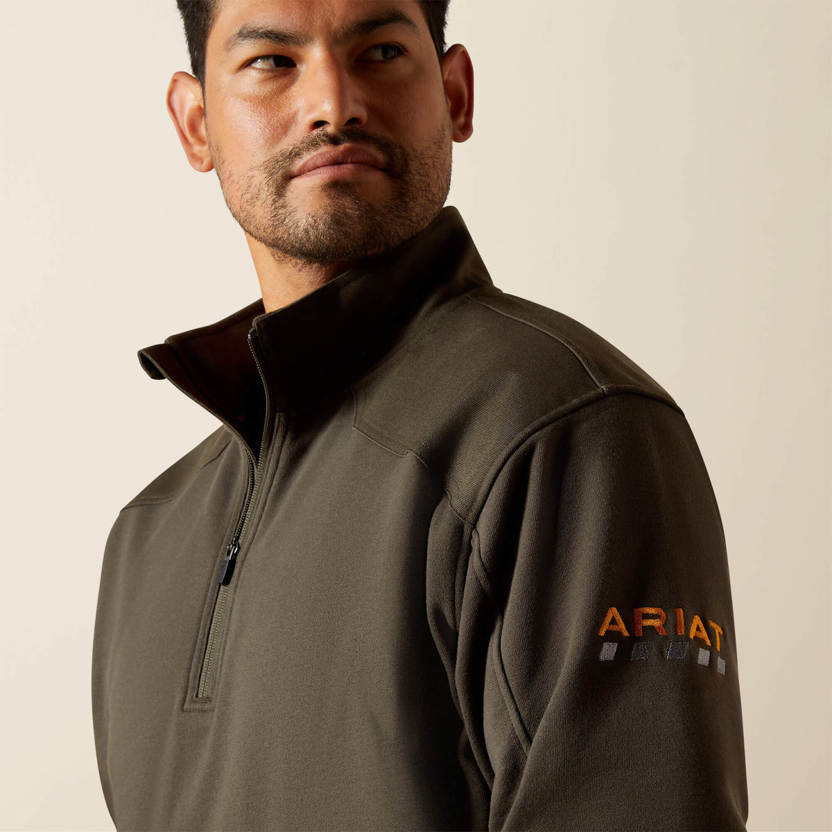 Rebar Workman Duracanvas 1/4 Zip Sweatshirt Ariat Men|Work