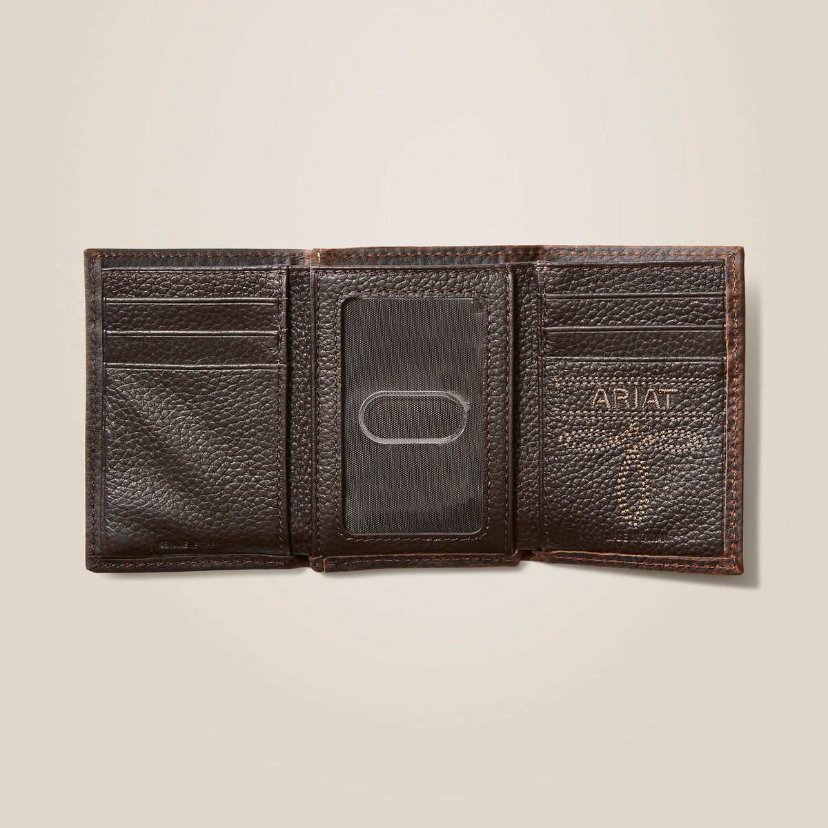 Trifold Wallet Stacked Logo Ariat Men|Accessories
