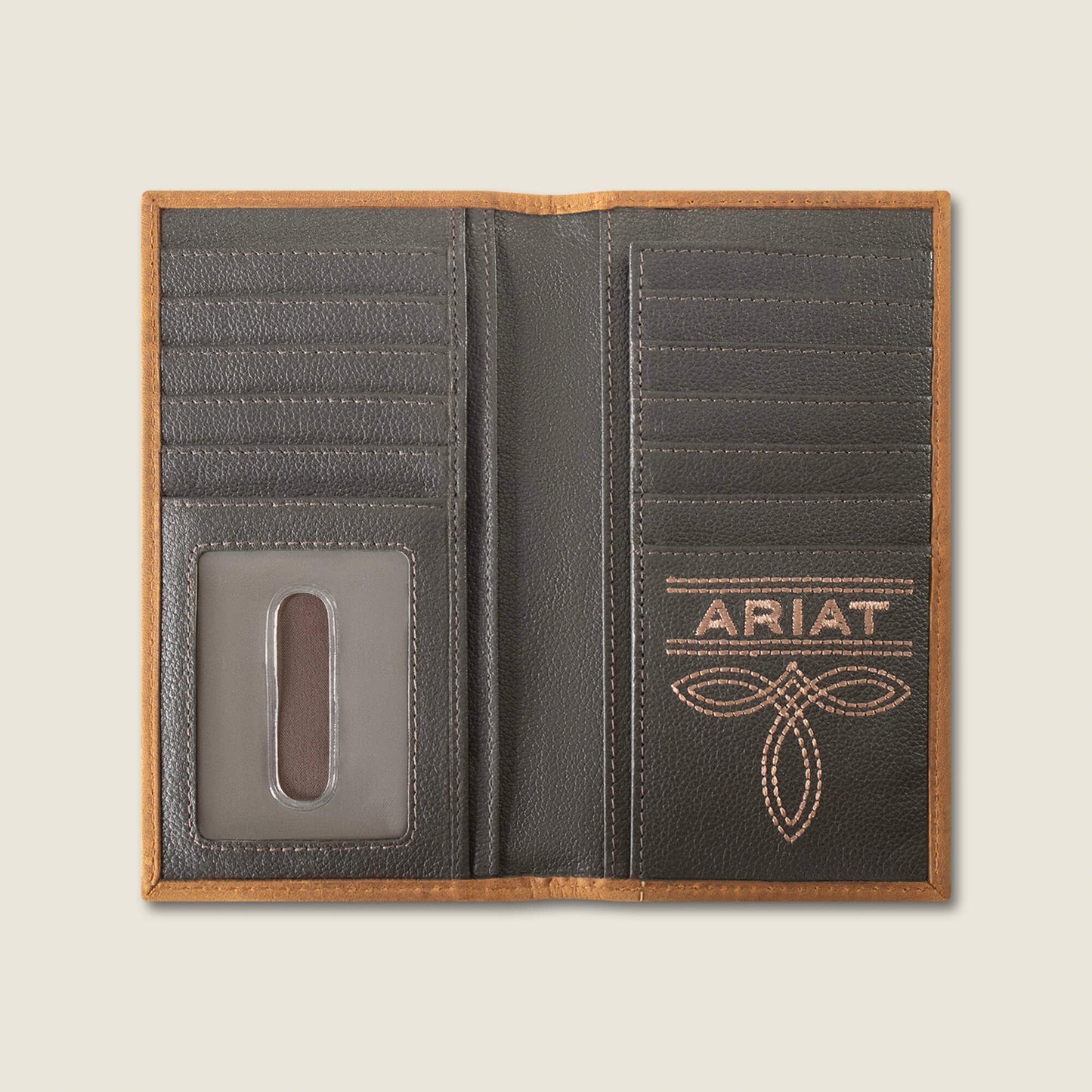 Patchwork Embroidered Logo Rodeo Wallet Ariat Men|Accessories