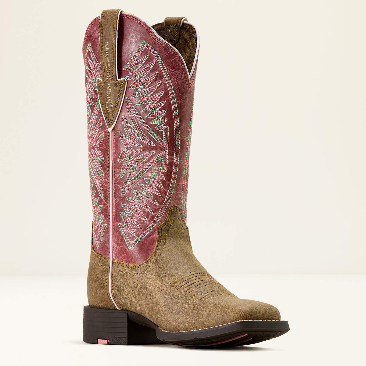 Round Up Ruidoso Wide Square Toe Western Boot Ariat Women