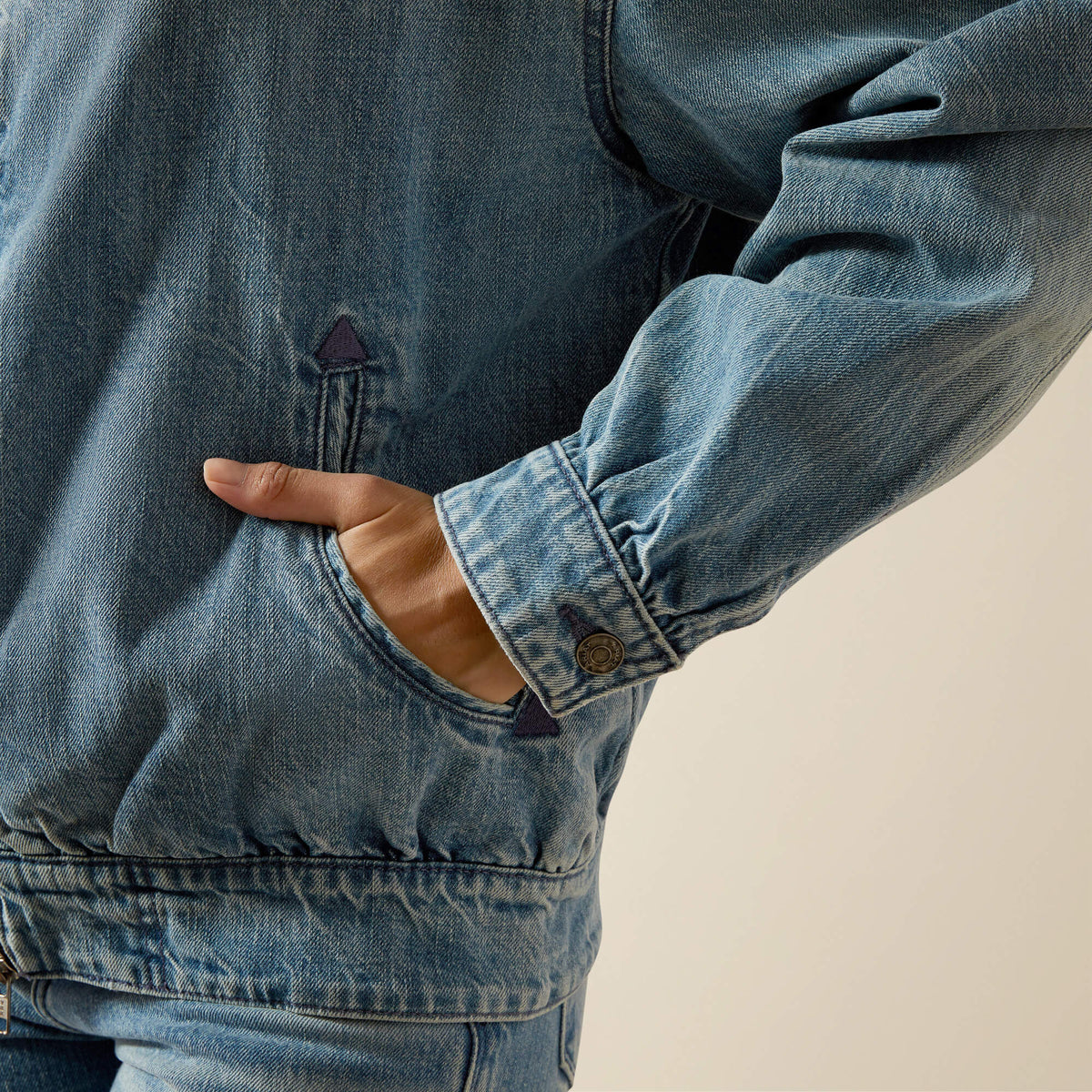 Cheyenne Denim Bomber Jacket Ariat Women