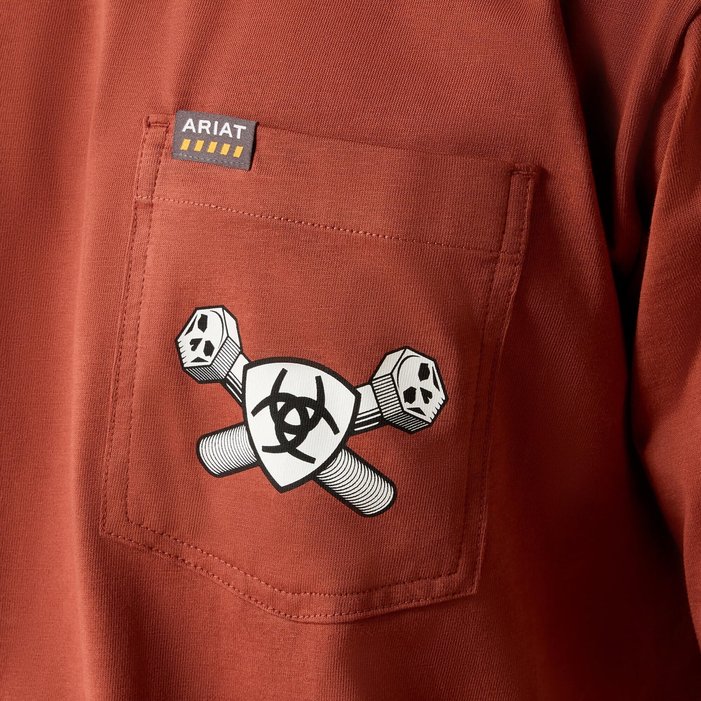Rebar Cotton Strong Bolt Skull T-Shirt Ariat Work