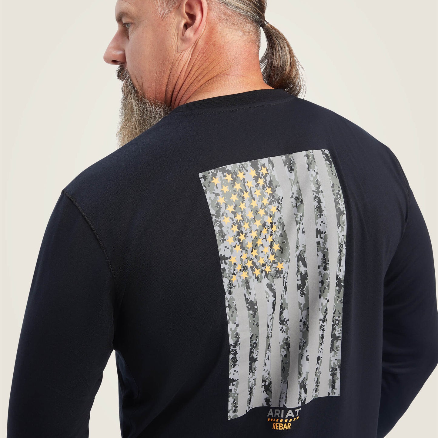Rebar Workman Reflective Flag Graphic T-Shirt Ariat Work|Sale