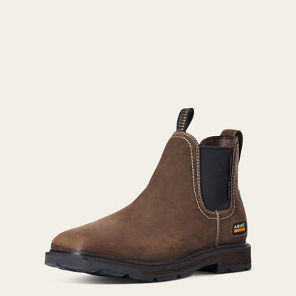Groundbreaker Chelsea Wide Square Toe Waterproof Steel Toe Work Boot Ariat Men|Work