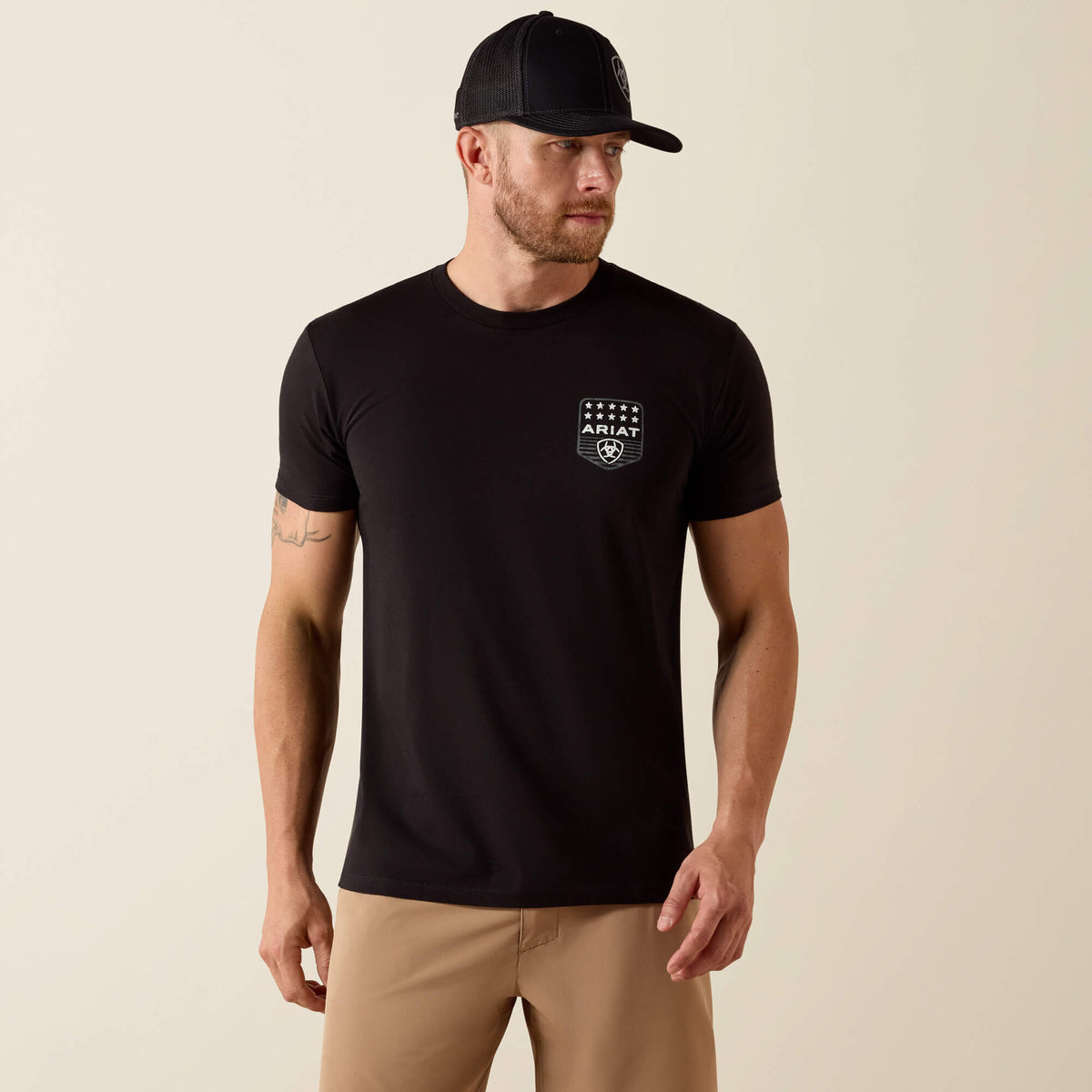 Ariat Stripe Patriotic Badge T-Shirt Ariat Men