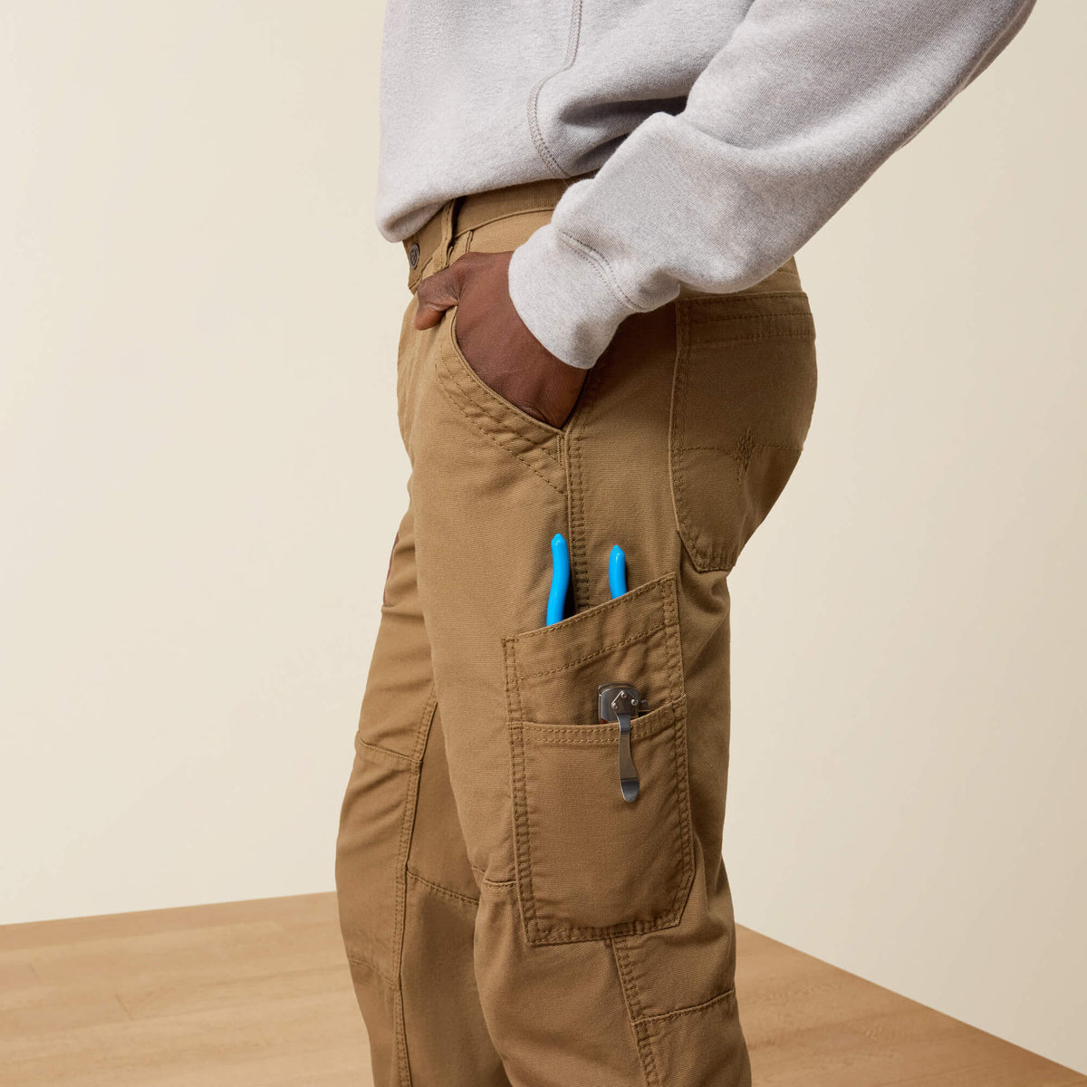 FR M5 Straight DuraStretch DuraLight Cordura Canvas Straight Pant Ariat Men|Work