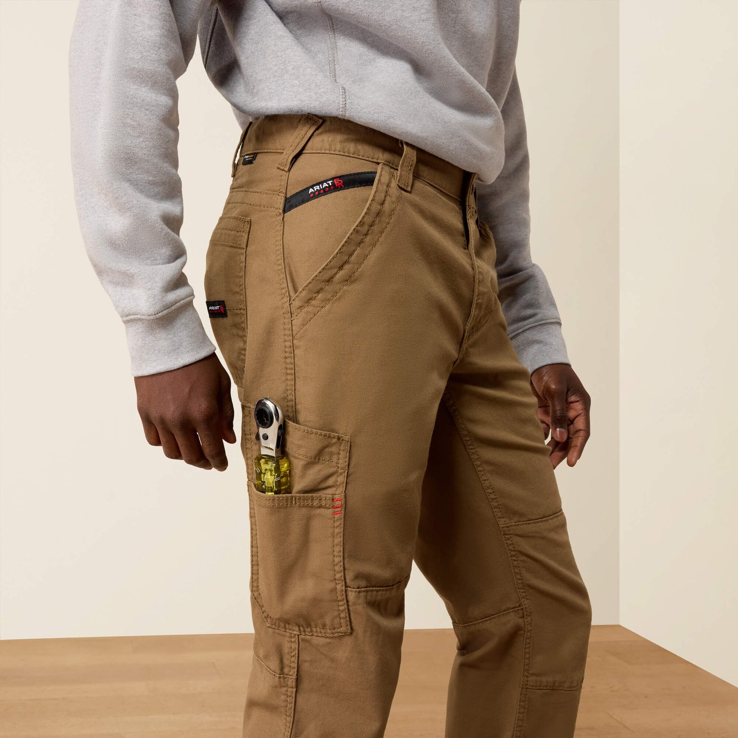 FR M5 Straight DuraStretch DuraLight Cordura Canvas Straight Pant Ariat Men|Work
