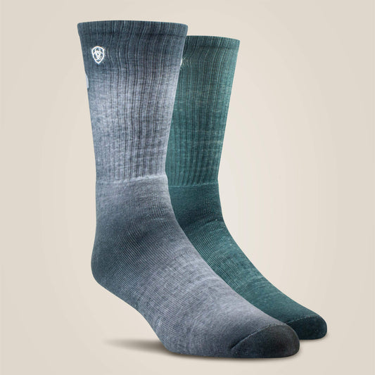Incognito Graphic Crew Work Sock 2 Pair Multi Color Pack Ariat Men|Accessories|Women