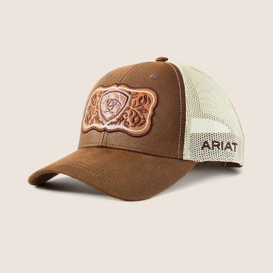 Floral Leather Patch Cap Ariat Women|Accessories