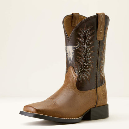 Stampede Wide Square Toe Western Boot Ariat Kids