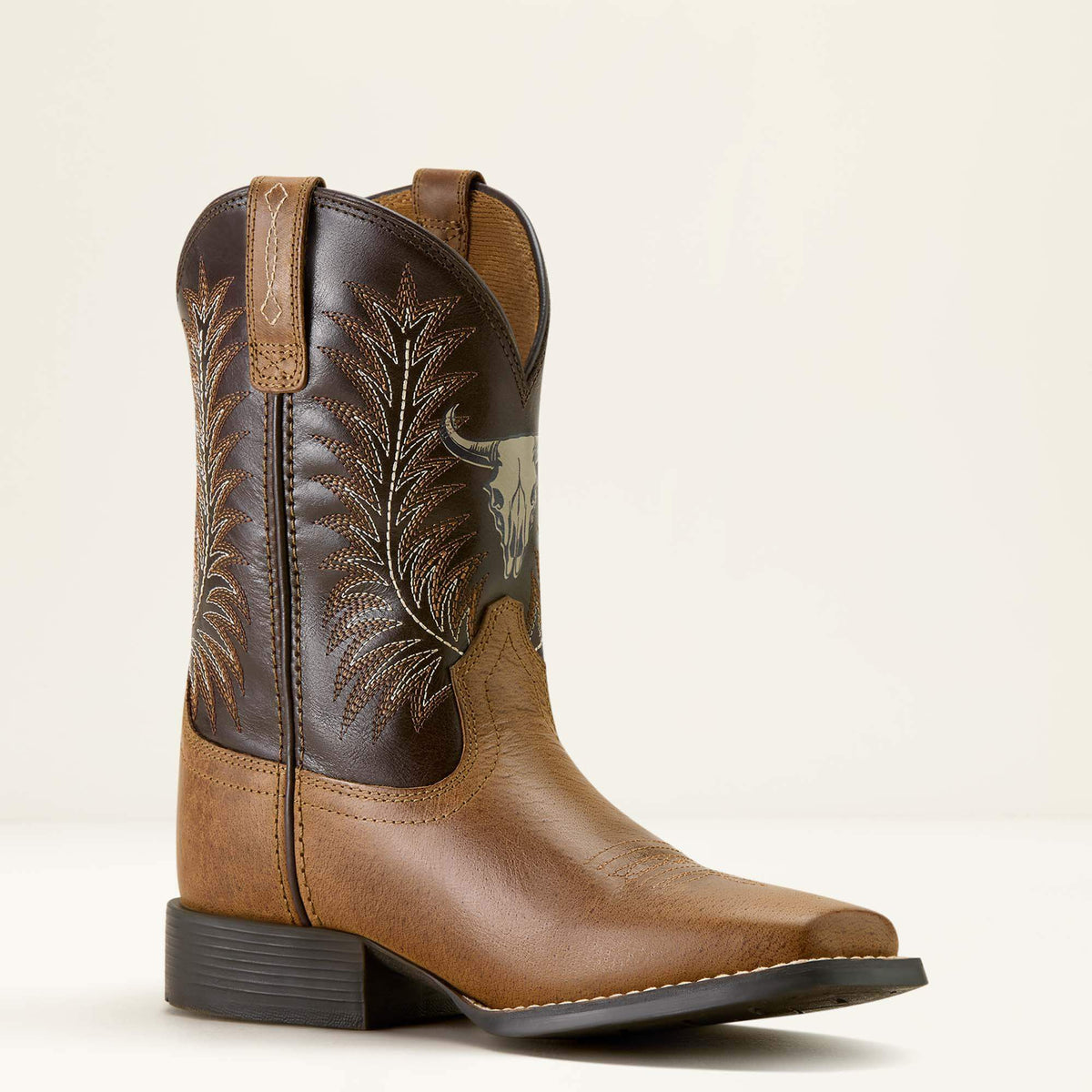 Stampede Wide Square Toe Western Boot Ariat Kids