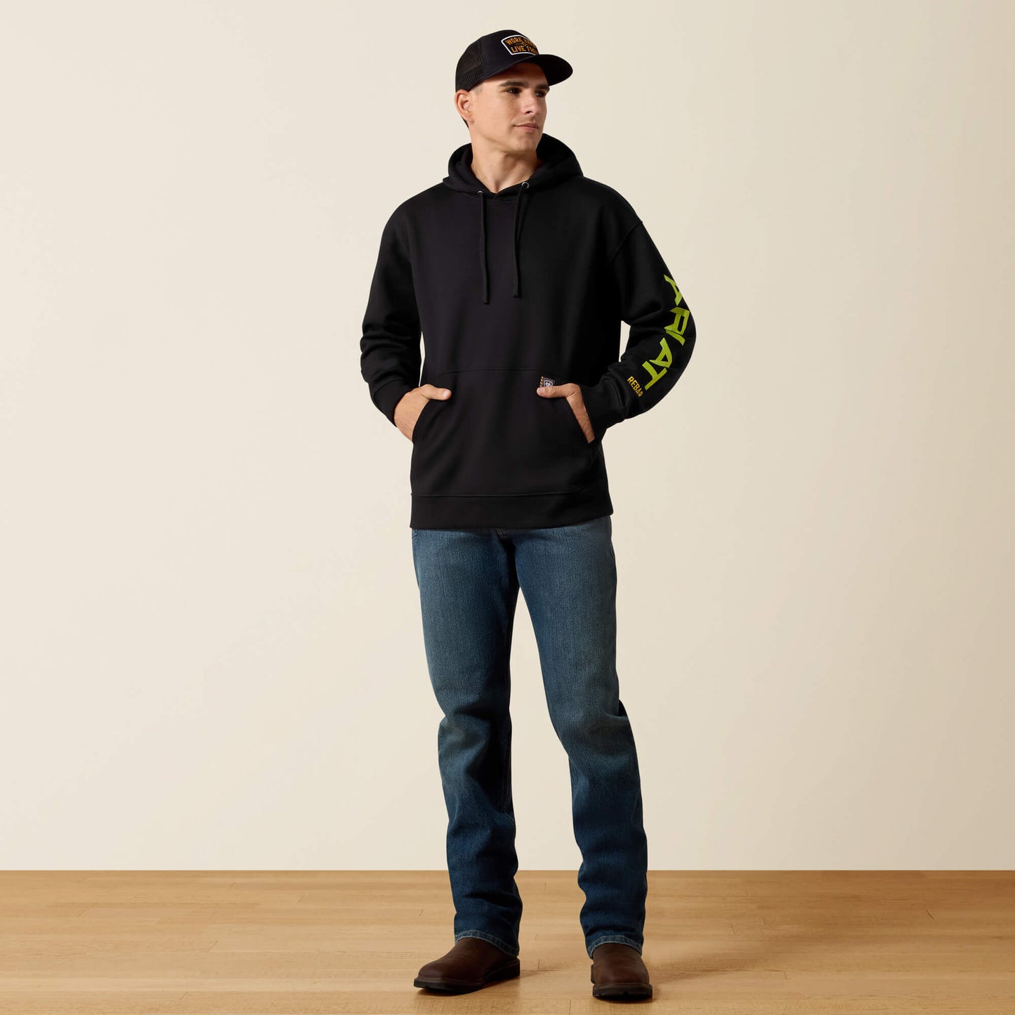 Rebar Workman Graphic Hoodie Ariat Work|Men