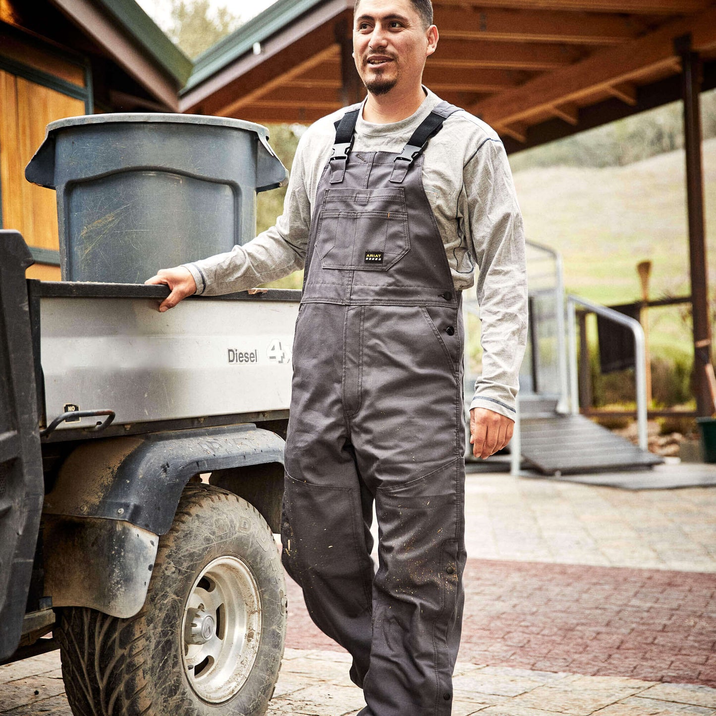Rebar DuraCanvas Unlined Bib Ariat Sale|Men|Work