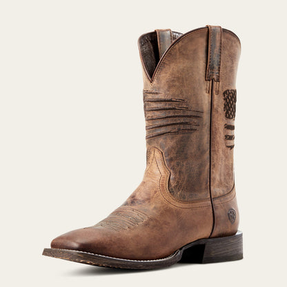 Circuit Patriot Wide Square Toe Cowboy Boot Ariat Men
