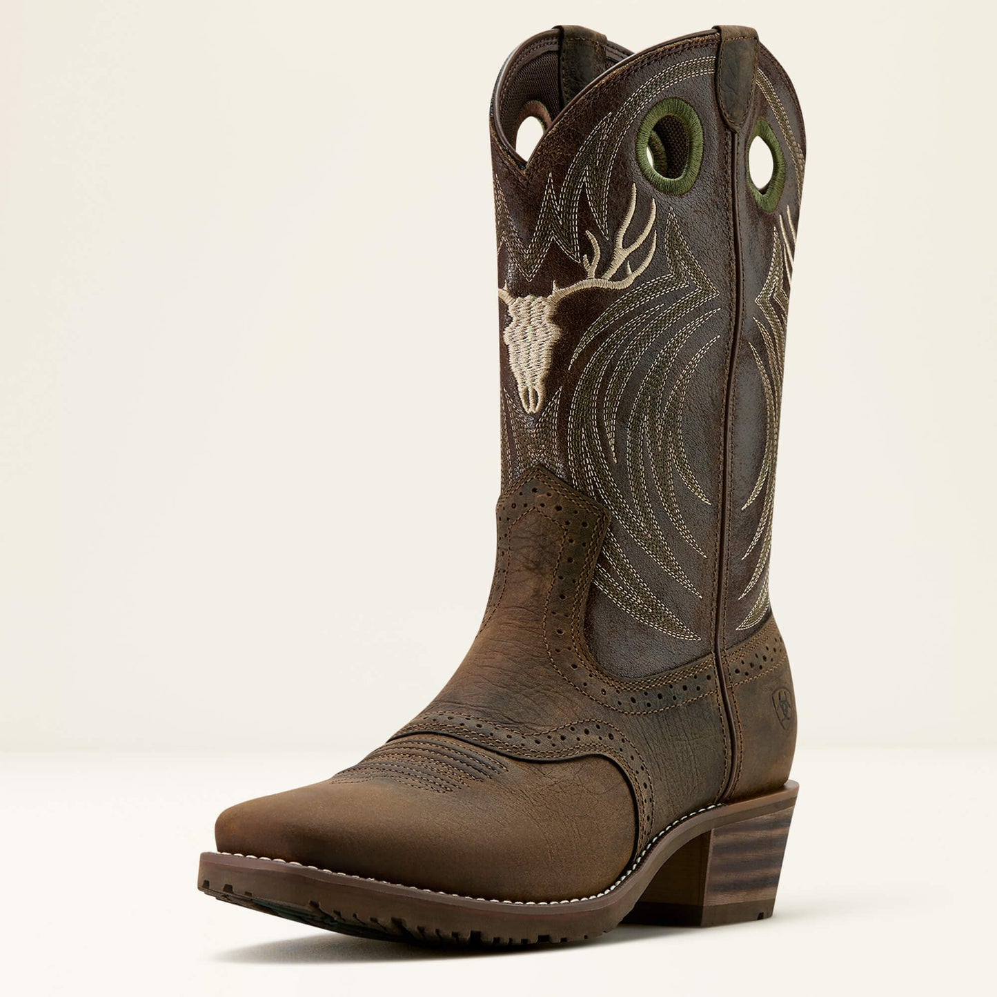 Hybrid Roughstock Antler Cowboy Boot Ariat Men