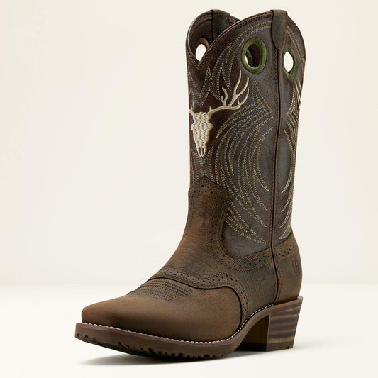 Hybrid Roughstock Antler Cowboy Boot Ariat Men
