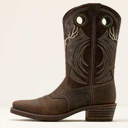 Hybrid Roughstock Antler Cowboy Boot Ariat Men