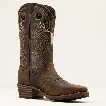 Hybrid Roughstock Antler Cowboy Boot Ariat Men
