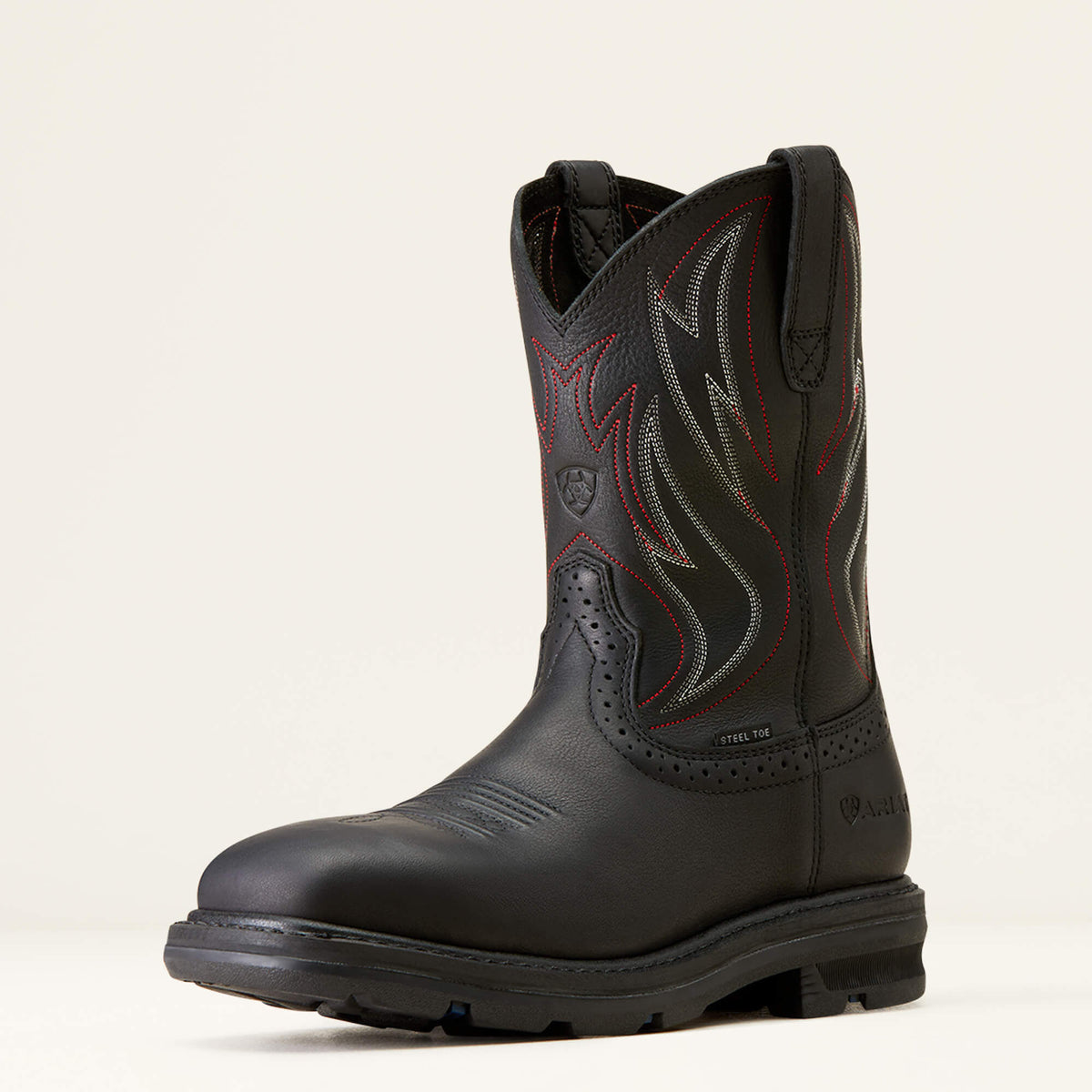 Sierra Shock Shield Wide Square Toe Steel Toe Work Boot Ariat Men|Work