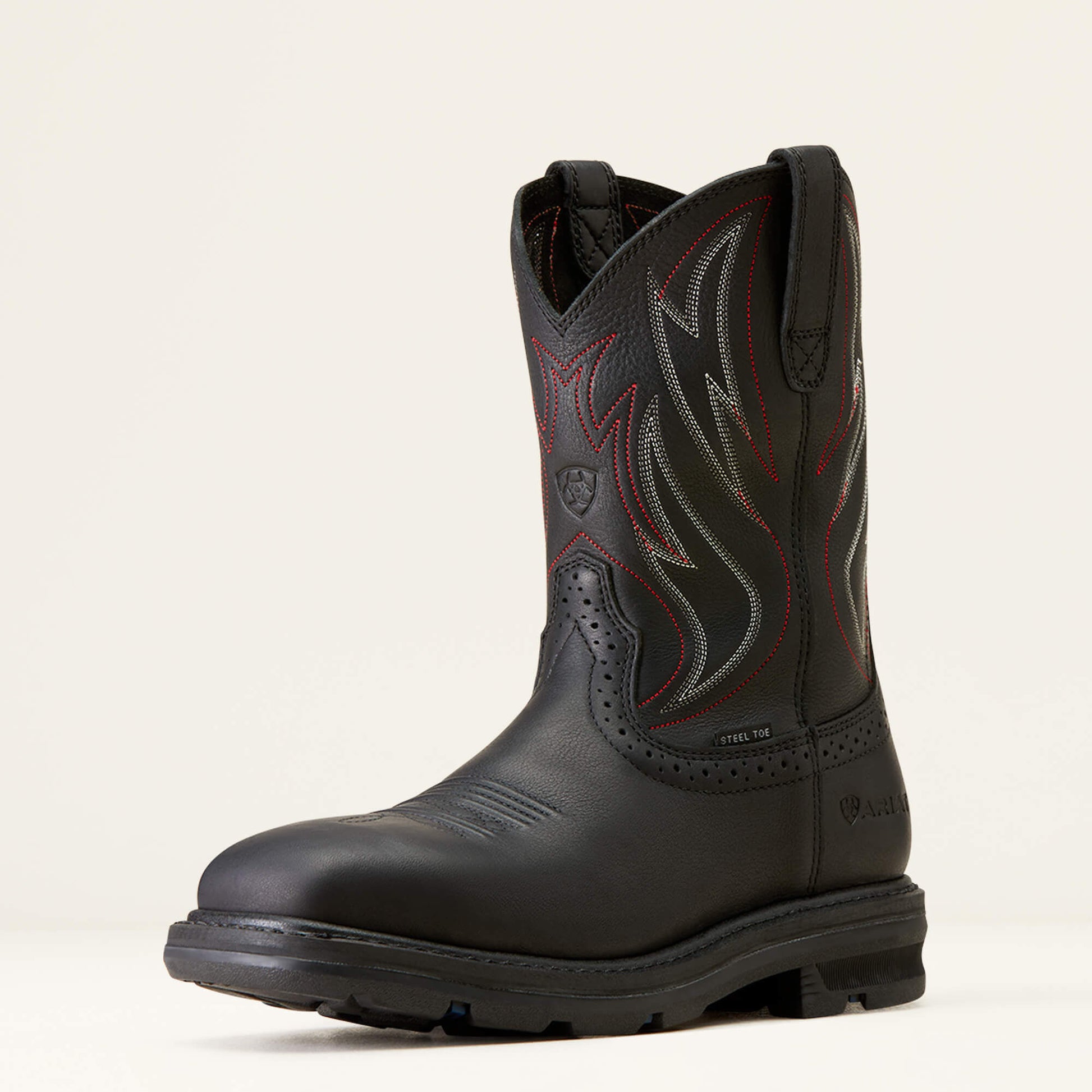 Sierra Shock Shield Wide Square Toe Steel Toe Work Boot Ariat Men|Work