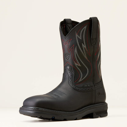Sierra Shock Shield Wide Square Toe Steel Toe Work Boot Ariat Men|Work