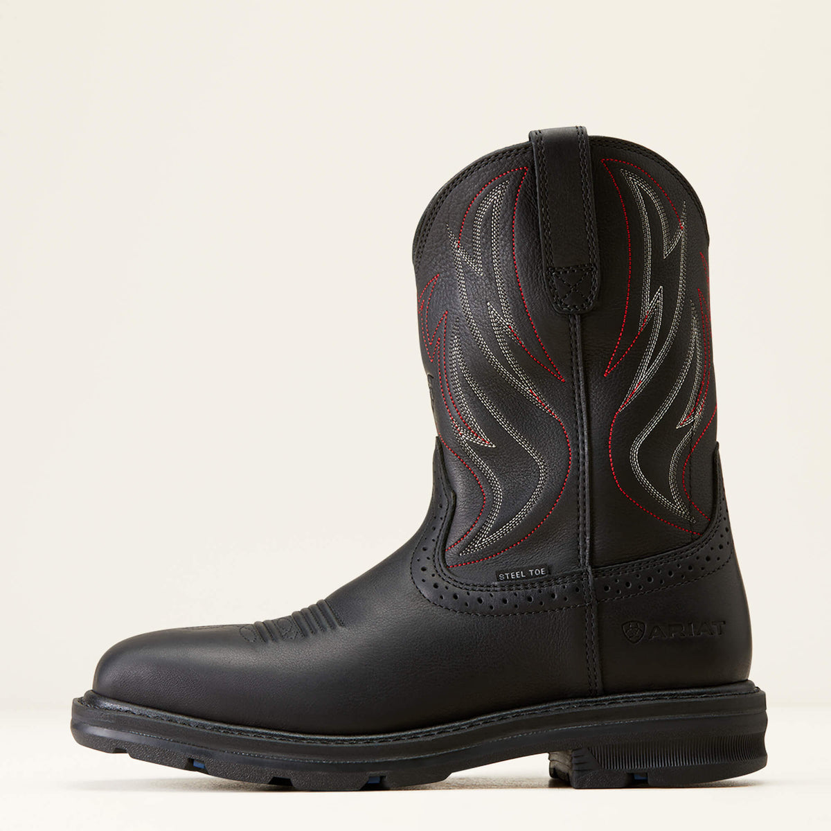 Sierra Shock Shield Wide Square Toe Steel Toe Work Boot Ariat Men|Work