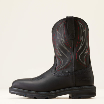 Sierra Shock Shield Wide Square Toe Steel Toe Work Boot Ariat Men|Work