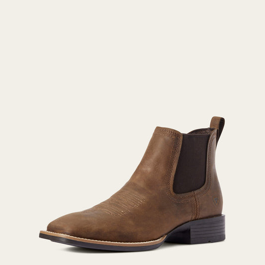 Booker Chelsea Wide Square Toe Western Boot Ariat Men