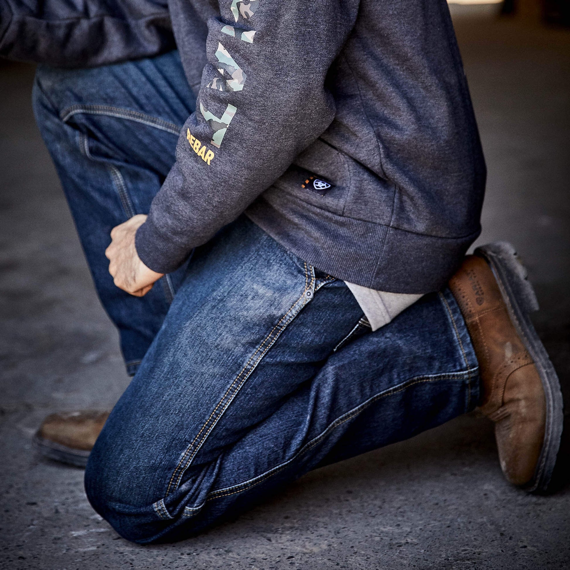 Rebar M4 Relaxed Workhorse DuraStretch Boot Cut Jeans Ariat Men|Work