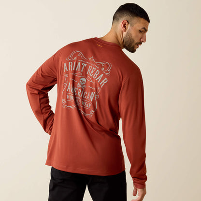 Rebar Heat Fighter Label Long Sleeve T-Shirt Ariat Men|Work