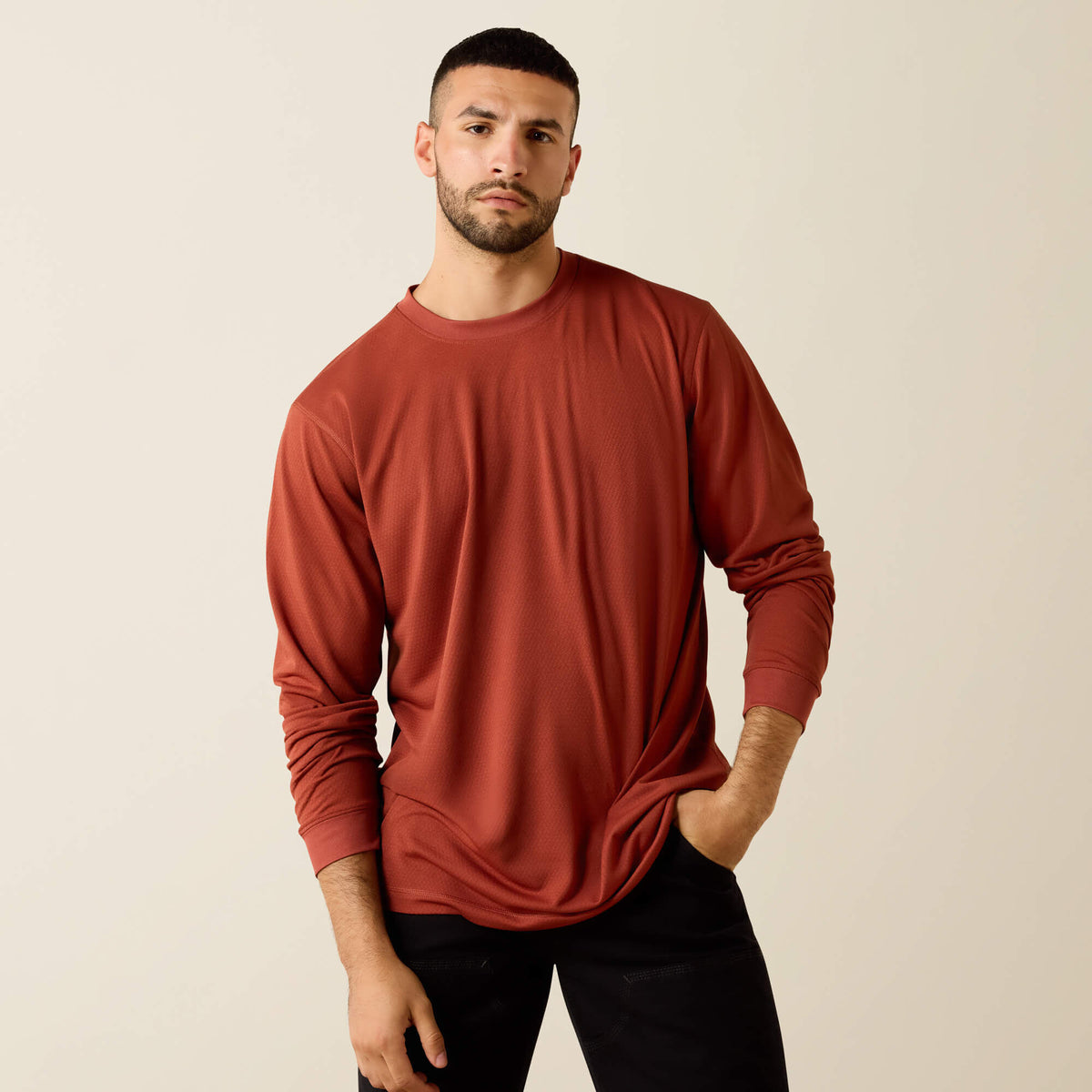 Rebar Heat Fighter Label Long Sleeve T-Shirt Ariat Men|Work