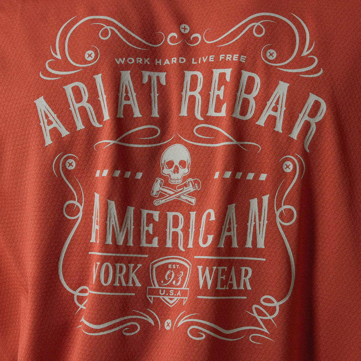 Rebar Heat Fighter Label Long Sleeve T-Shirt Ariat Men|Work