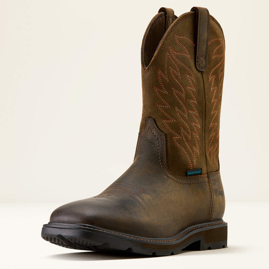 Groundbreaker Wide Square Toe Waterproof Work Boot Ariat Men|Work