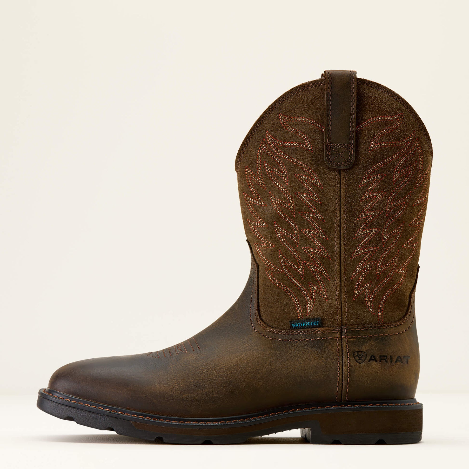Groundbreaker Wide Square Toe Waterproof Work Boot Ariat Men|Work