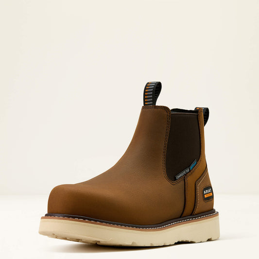 Rebar Wedge Chelsea Waterproof Composite Toe Work Boot Ariat Men|Work