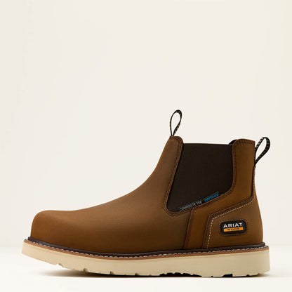 Rebar Wedge Chelsea Waterproof Composite Toe Work Boot Ariat Men|Work
