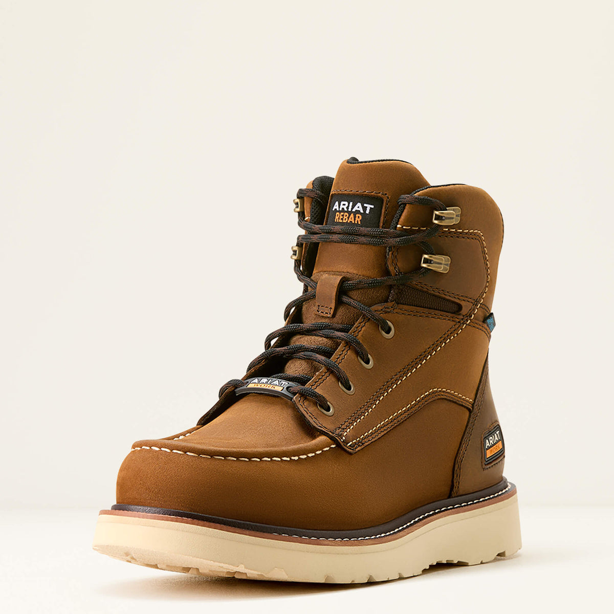 Rebar Wedge Moc Toe 6" Waterproof Work Boot Ariat Men|Work