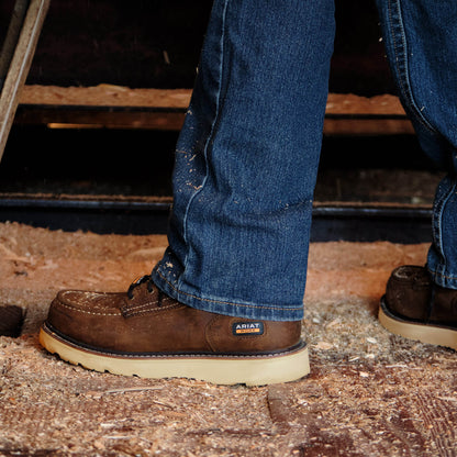 Rebar Wedge Moc Toe 6" Waterproof Work Boot Ariat Men|Work
