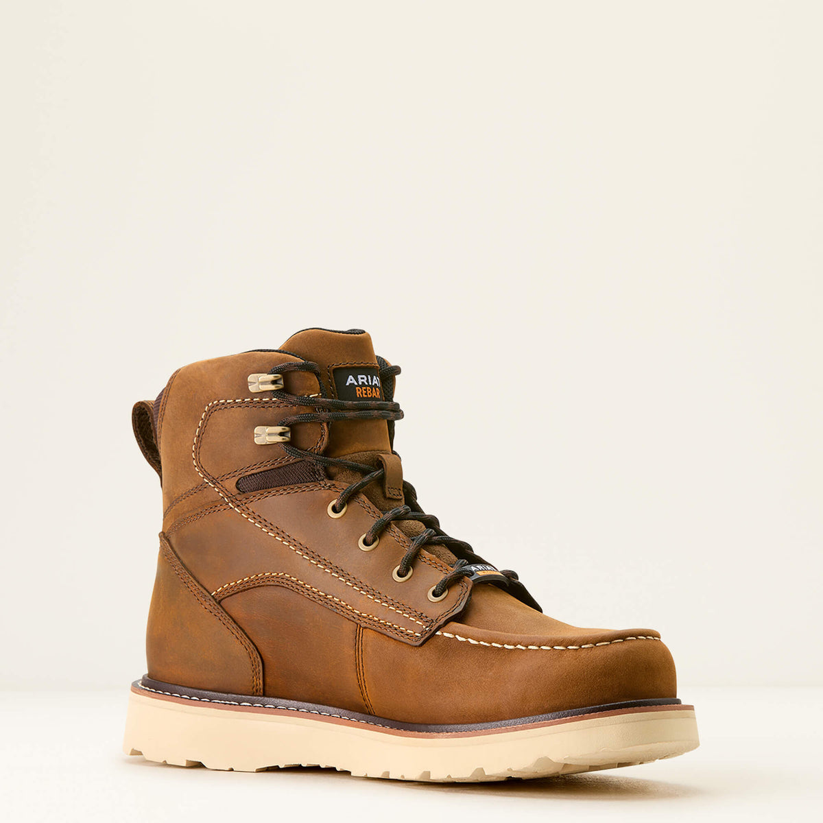 Rebar Wedge Moc Toe 6" Waterproof Work Boot Ariat Men|Work