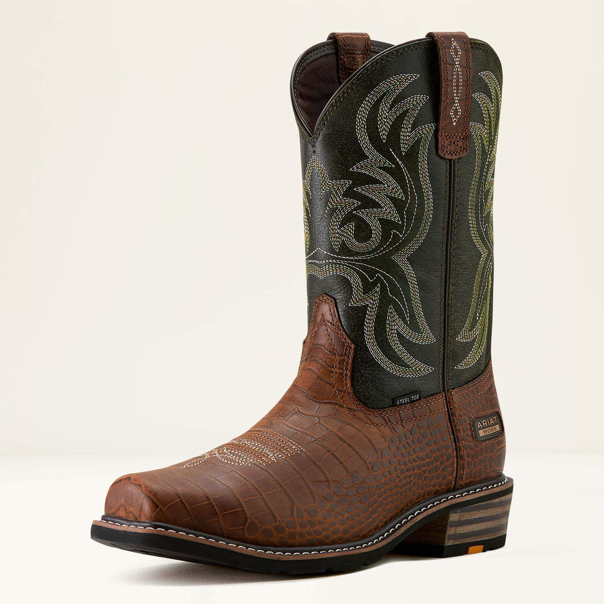 Ironside Square Toe Steel Toe Work Boot Ariat Men|Work